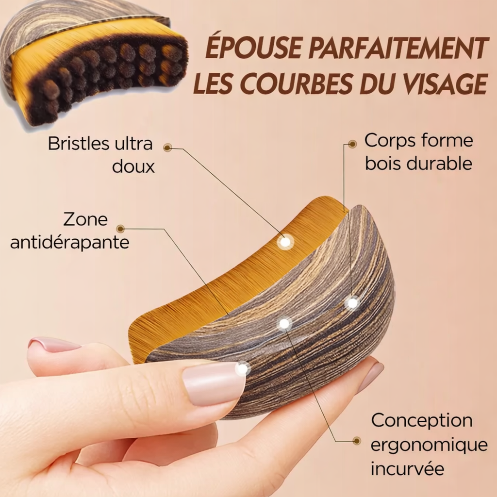 Brosse Visage Drainante Éclat Naturel