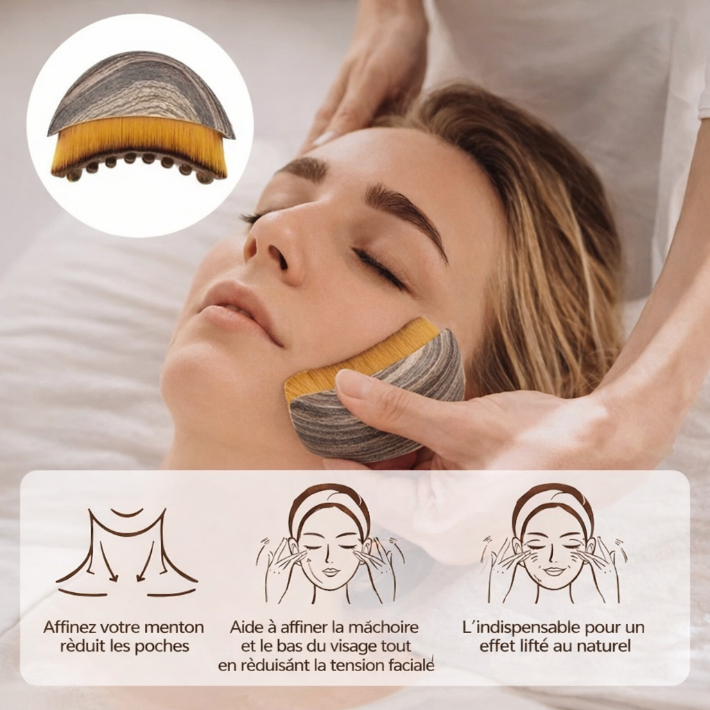 Brosse Visage Drainante Éclat Naturel