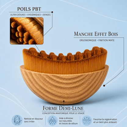 Brosse Visage Drainante Éclat Naturel